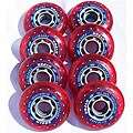 Set of Eight Hyper Superlite 76-mm 78a Outdoor Inline Wheels