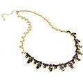 18k Gold/ Sterling Silver Multicolor Spinel Necklace