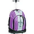 J World Lilac Rolling Backpack with Lightning Wheels
