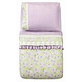 Bacati Flower Basket Lilac/ Green 4-piece Toddler Bedding Set
