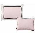 Bacati Metro Pink/ White/ Chocolate Pillows (Set of 2)