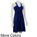 Calvin Klein Women's V-neck Halter Jersey Dress