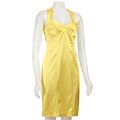 Calvin Klein Women's Sweetheart Neck Satin Dress