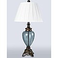 Aged Bronze with Crackled Glass Table Lamp