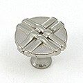 Satin Nickel Weave Cabinet Hardware Knob Pulls (Pack of 5)