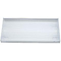 Fluorescent White 2-light Flush Mount