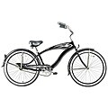 Falcon GT Men's Black Beach Cruiser