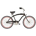 Men's Rover 24-inch Black Beach Cruiser