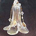 Gold/ Pearl Glass White Fairy Bell (USA)