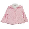 Lullababy Infant Girl's Pink Dotted Velour Jacket