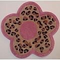 Leopard Flower Rug (3' x 3')