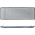 Turgla Glass Charcoal Rimless Plate