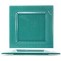 Turgla Glass Stripe Turquoise Plate