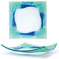 Turgla Glass Aquatic Entree Plate