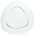 Turgla Glass Triangular Starter/ Dessert Plate