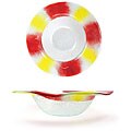 Turgla Glass Warm Color Rim Bowl