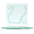 Turgla Clear Glass 2-compartment Rectangular with Serving Area