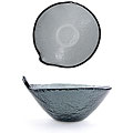 Turgla 20-ounce Free-form Charcoal Glass Bowl