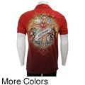 Ed Hardy Men's Cross and Heart Lock Polo