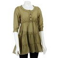Genux Women's Green Tiered Tunic