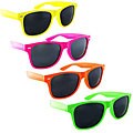 Wayfarer Unisex Neon Plastic Sunglasses