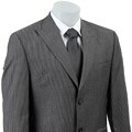 Sean John Men's Grey Stripe 2-button Wool Suit