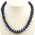 Handmade Silver Bead Blue Lapis Lazuli Necklace (Thailand)