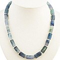 Handmade Blue Fluorite and Silver Bead Necklace (Thailand)