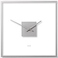 Square Easy Silver Wall Clock
