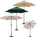 Lighted Aluminum 9-foot Market Umbrella