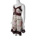 Cute Options Junior's Beige Vintage-style Sleeveless Dress
