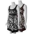 Cute Options Junior's Floral Print Sleeveless Dress