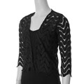 Adi Designs S Max Collection Women's 3/4-sleeve Bolero Jacket