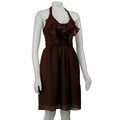Max & Cleo Women's Ruffle Halter Dress