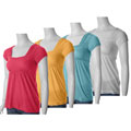 Energie Brand Junior's Pointelle Smocked Square-neck Top