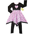 AnnLoren Boutique Girl's Bandana Hanky 2-piece Set