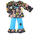 AnnLoren Girl's Trendy Floral 2-piece Set
