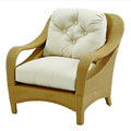 Cambridge Sesame Color Wicker Lounge Chair