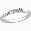 10k White Gold 1/10ct TDW Diamond Ring (I-J, I2)