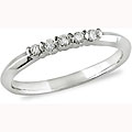 10k White Gold 1/10ct TDW Diamond Ring (I-J, I1-I2)