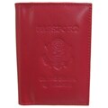 Boston Traveler Red Genuine Leather Passport Cover