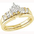 14k Yellow Gold 1/2ct TDW Diamond Bridal Set (H-I, SI2)