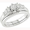 14k White Gold 1/2ct TDW Diamond Bridal Set (H-I, I1)