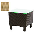 Kitty Hawk 'Carlton' Sesame Wicker End Table