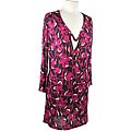 T-Bags Women's Purple Layered Dress