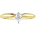 14k Gold 1/3ct TDW Pear-cut Diamond Solitaire Ring (I-J, SI2)