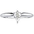14k Gold 1/2ct TDW Pear-cut Diamond Solitaire Ring (I-J, SI2)