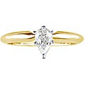 14k Gold 5/8ct TDW Pear-cut Diamond Solitaire Ring (I-J, SI2)