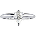 14k Gold 3/4ct TDW Pear-cut Diamond Solitaire Ring (I-J, I1)