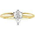14k Gold 3/4ct TDW Pear-cut Diamond Solitaire Ring (I-J, SI2)